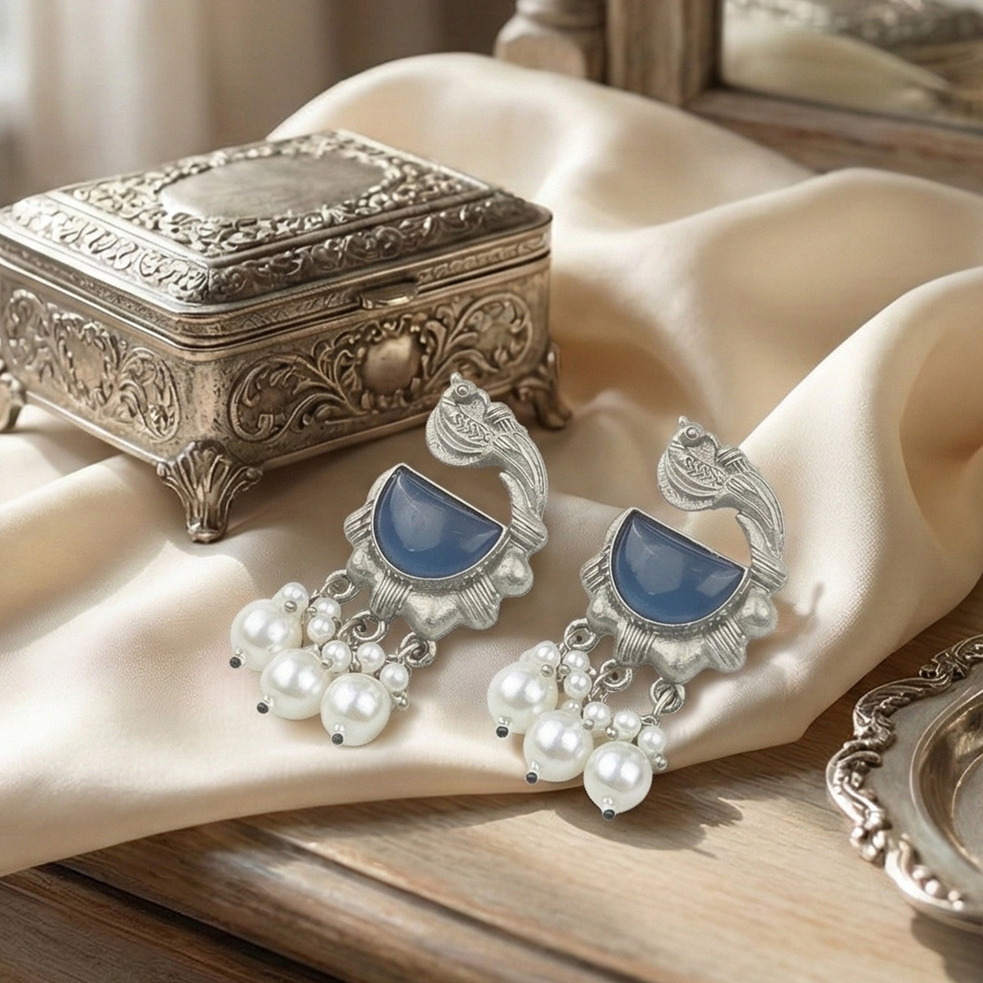 Yellow Chimes traditional earrings - gift for women