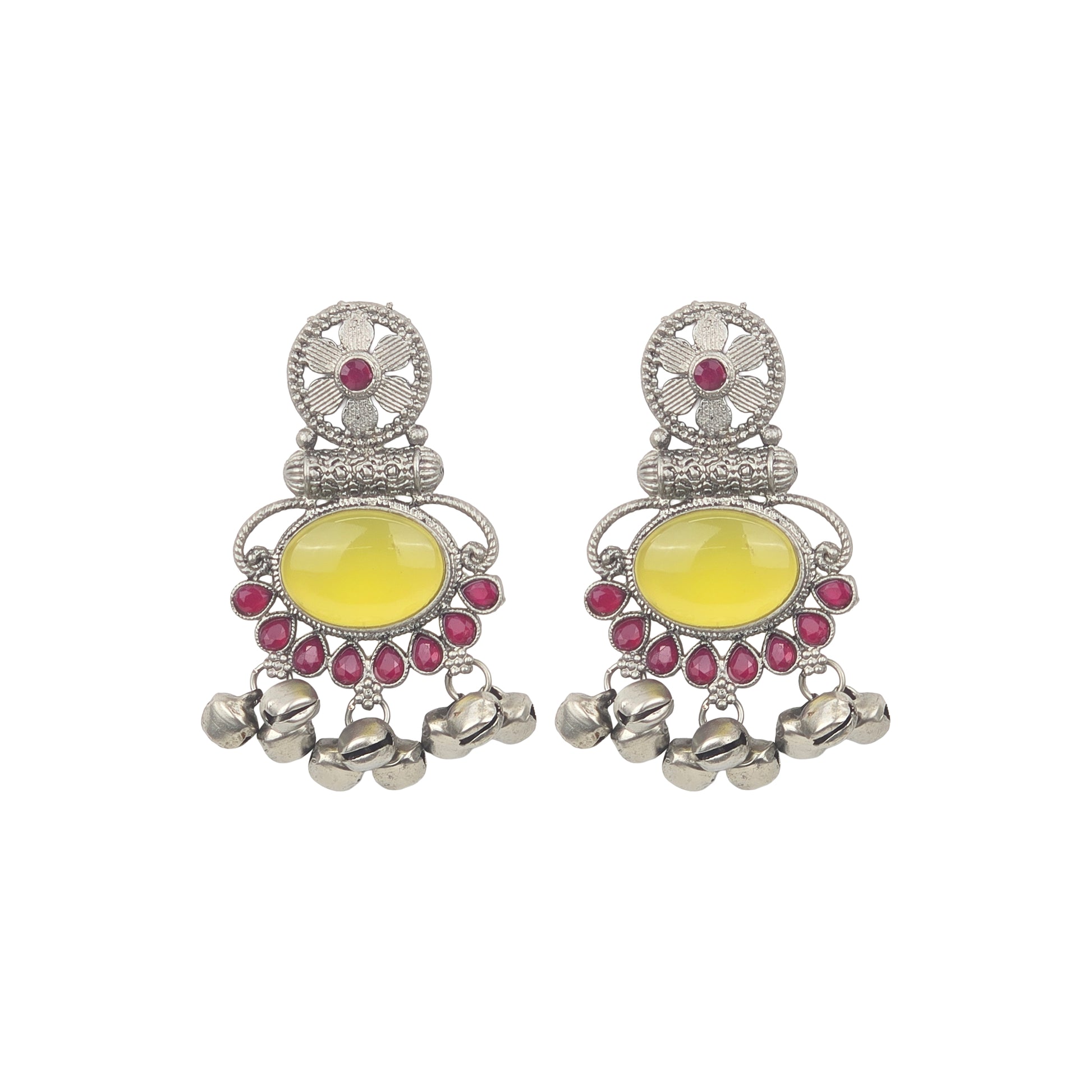 Yellow Chimes elegant earrings - for women’s fashion