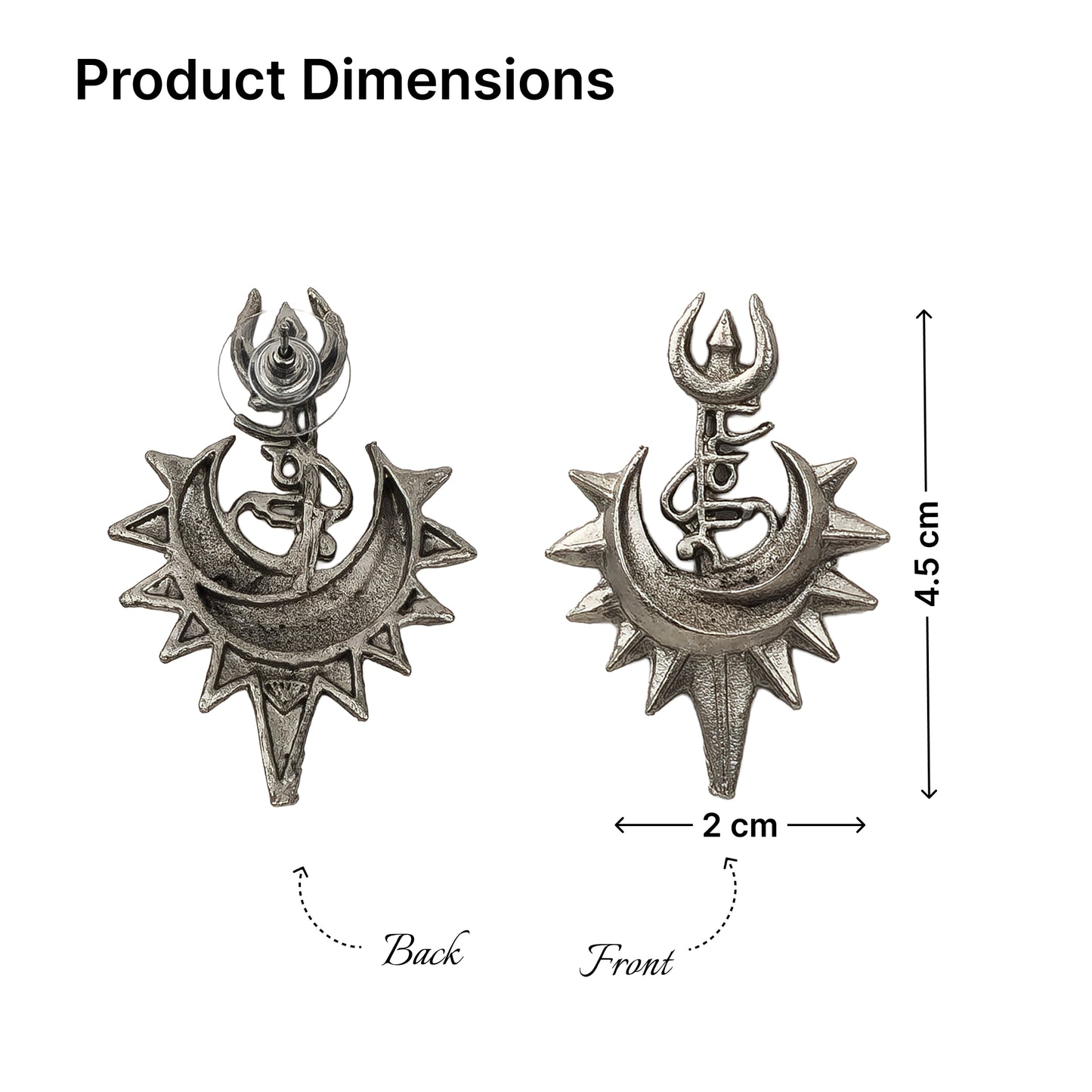 Yellow Chimes Shakti earrings - spiritual statement earrings