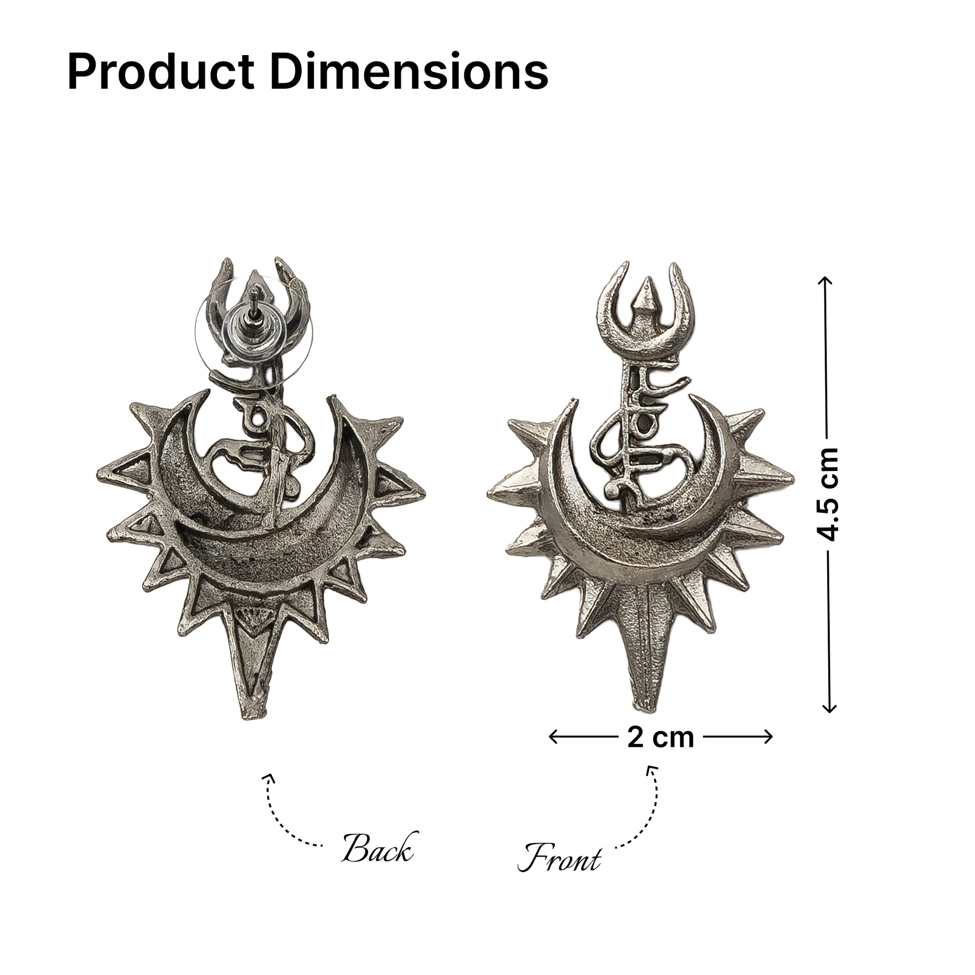 Yellow Chimes Shakti earrings - spiritual statement earrings