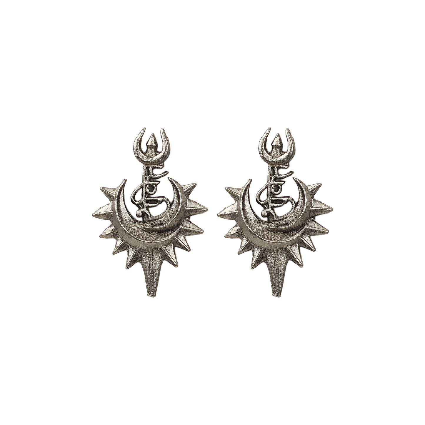 Yellow Chimes antique finish earrings - traditional elegance