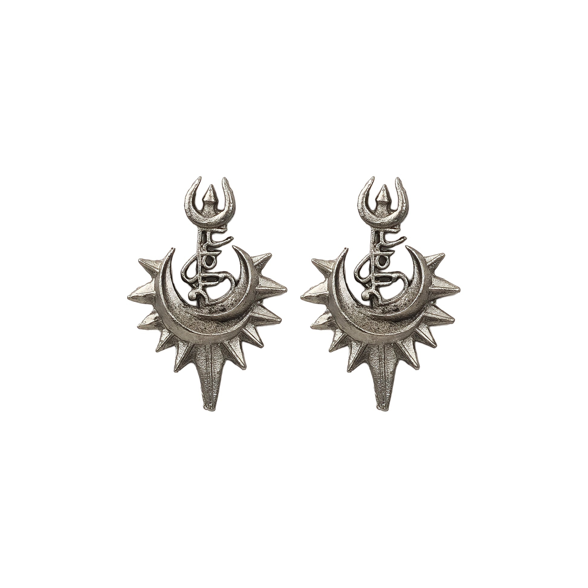 Yellow Chimes antique finish earrings - traditional elegance