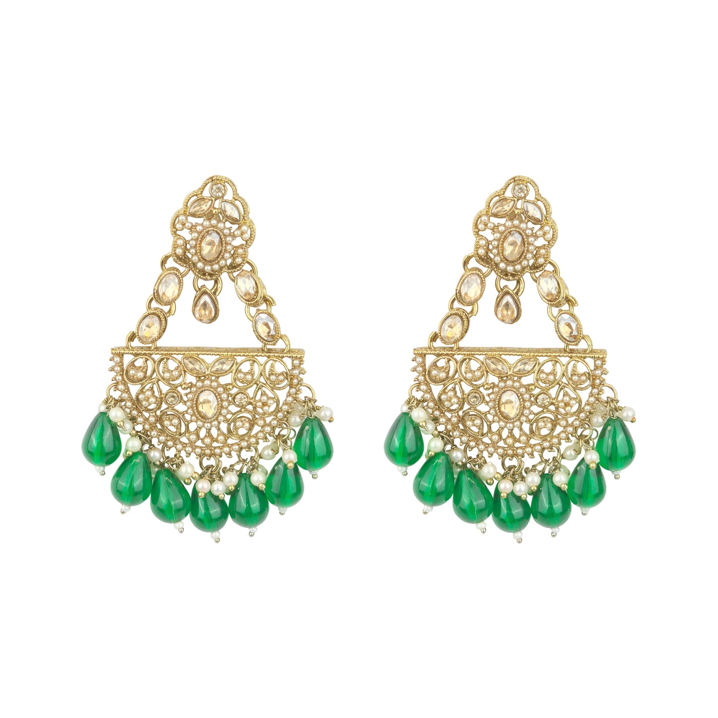 Yellow Chimes Festive Earrings - Traditional Jewellery