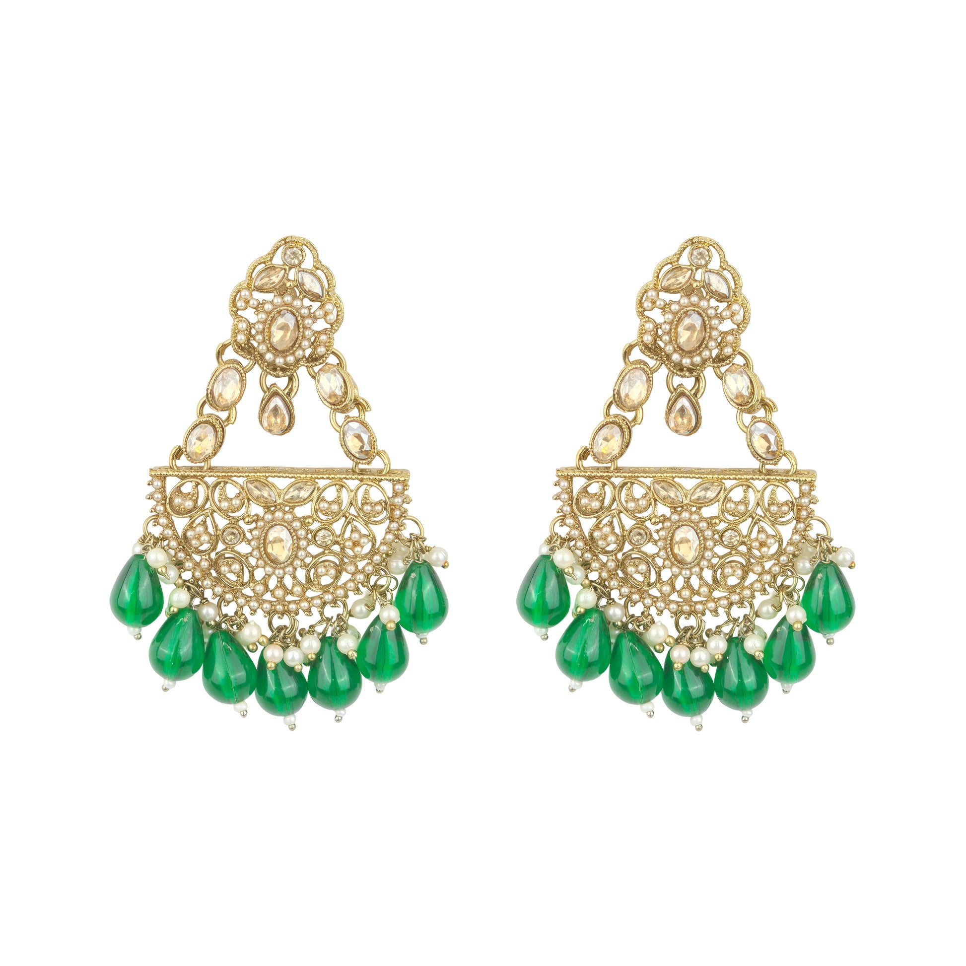 Yellow Chimes Festive Earrings - Traditional Jewellery
