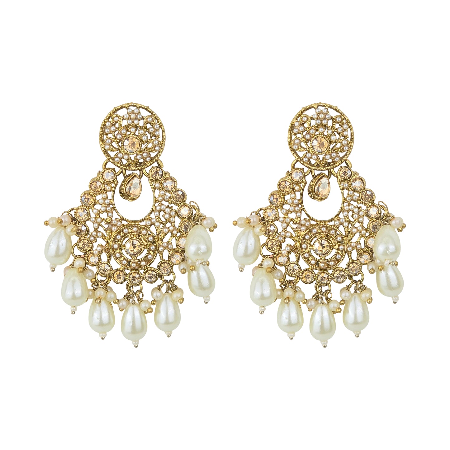 Yellow Chimes earrings gift option - bridal jewelry piece