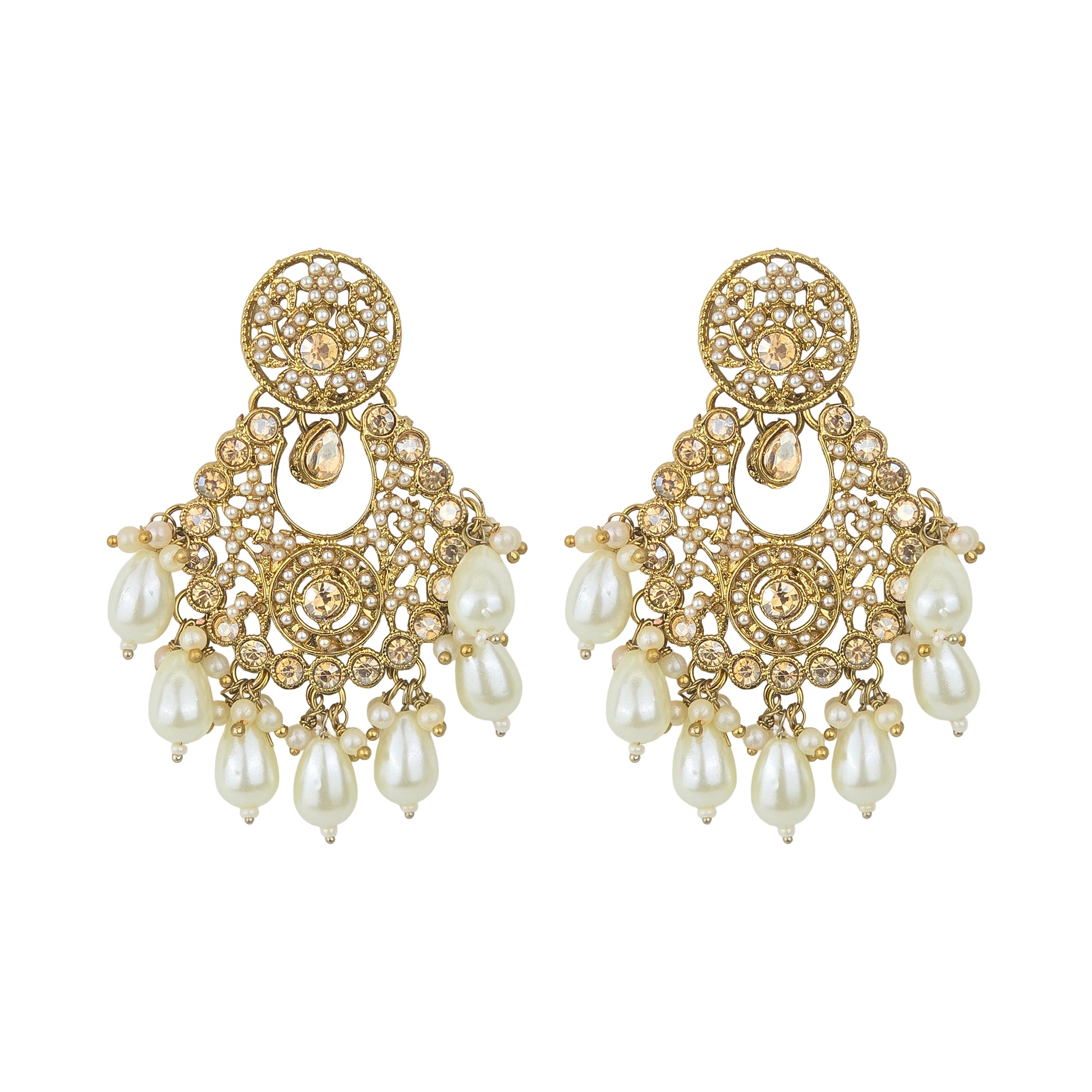 Yellow Chimes earrings gift option - bridal jewelry piece