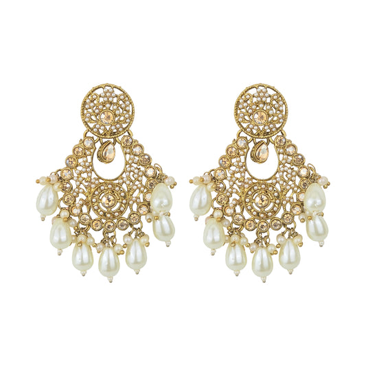 Yellow Chimes earrings gift option - bridal jewelry piece