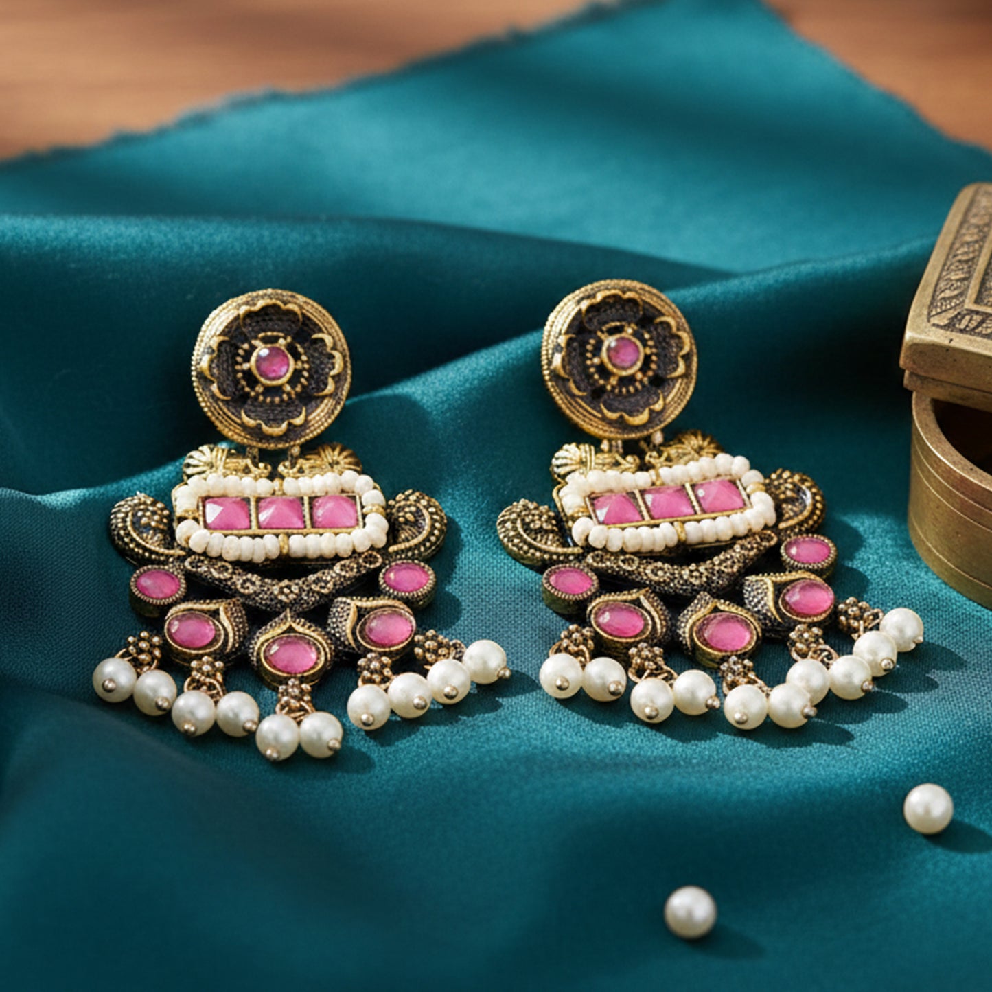 Yellow Chimes elegant earrings - evening events