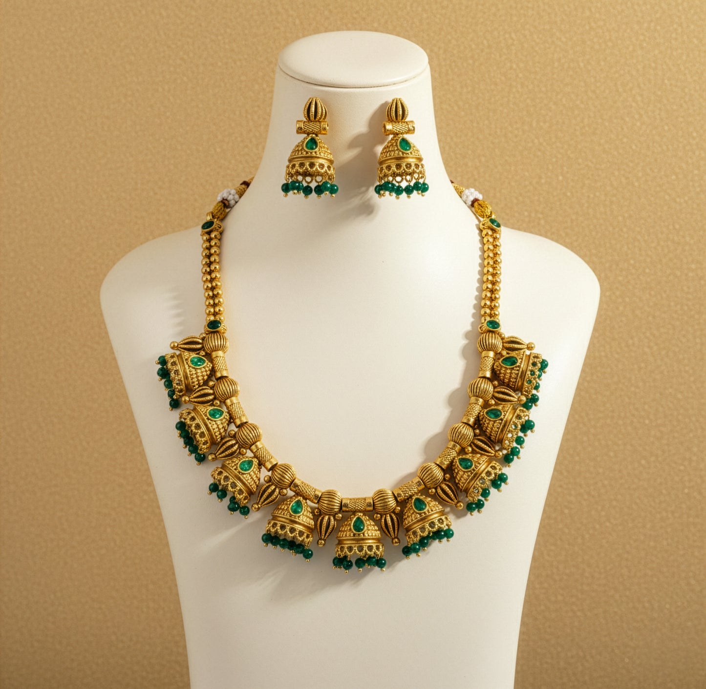 Yellow Chimes antique gold plated jewellery - wedding jewelry