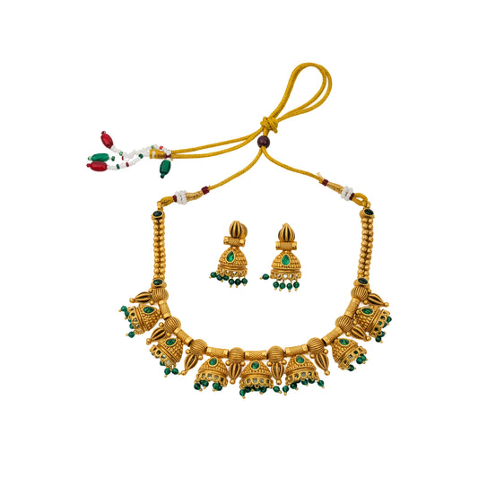 Yellow Chimes festival jewellery set - elegant style