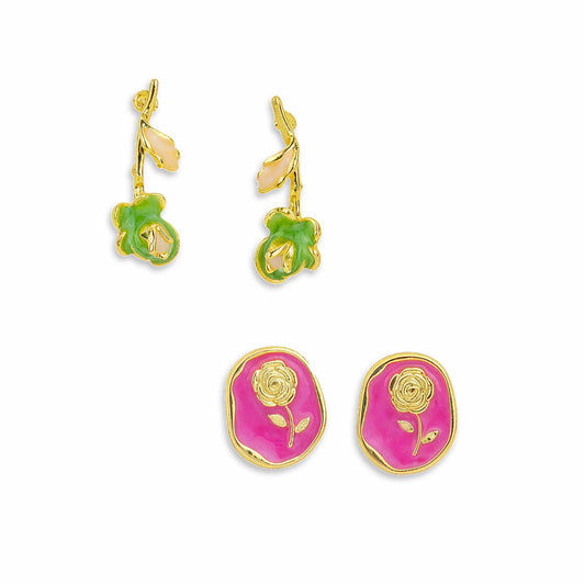 Yellow Chimes elegant stud earrings - special occasion jewelry