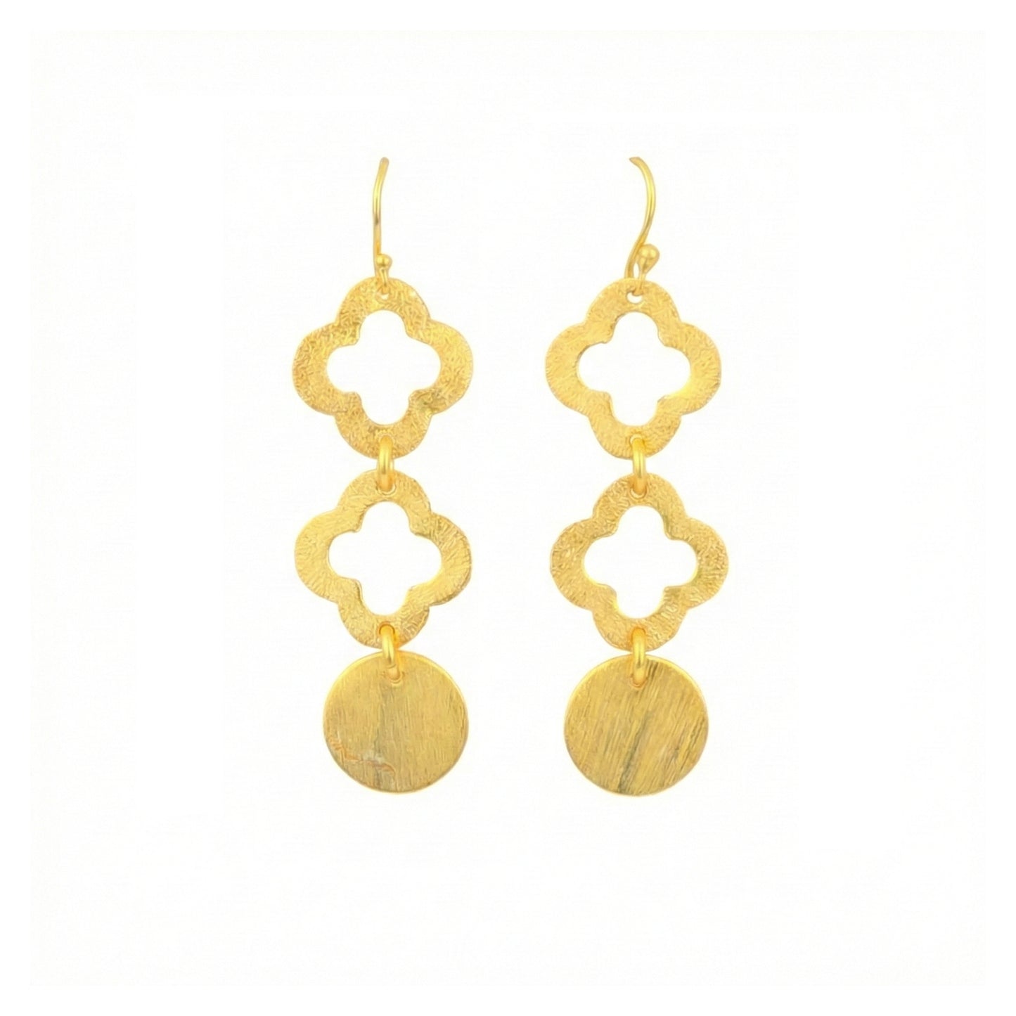 Yellow Chimes gold alloy earrings - comfortable everyday wear