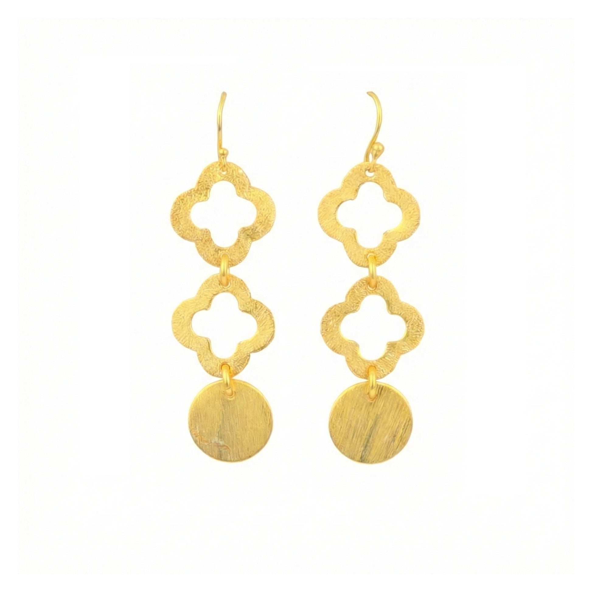 Yellow Chimes gold alloy earrings - comfortable everyday wear