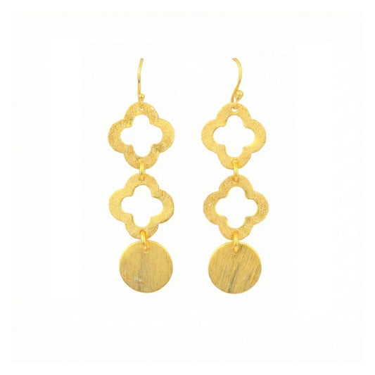 Yellow Chimes gold alloy earrings - comfortable everyday wear