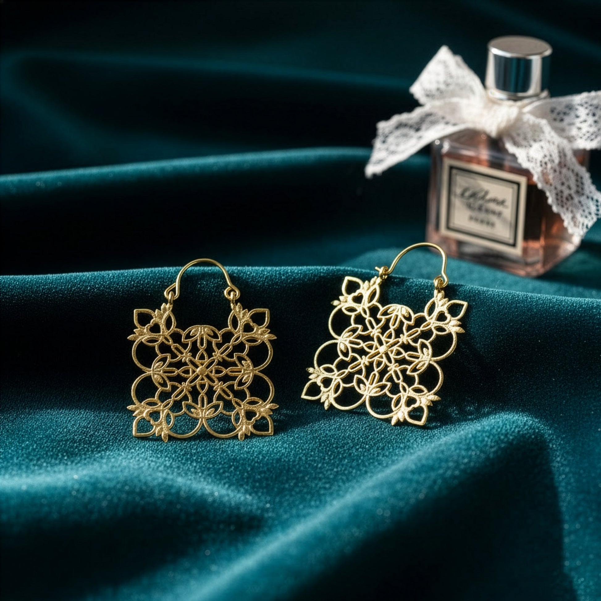Yellow Chimes silver earrings - perfect gift for women