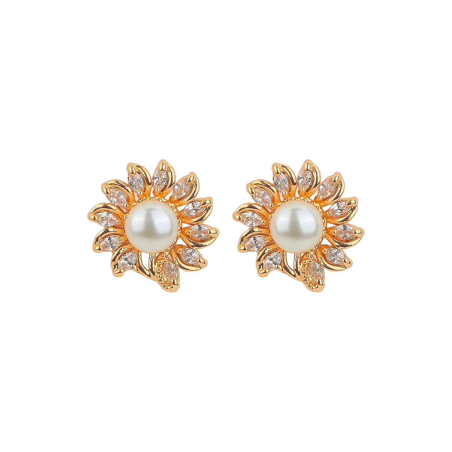 Yellow Chimes rose gold plated earrings - versatile style accessory