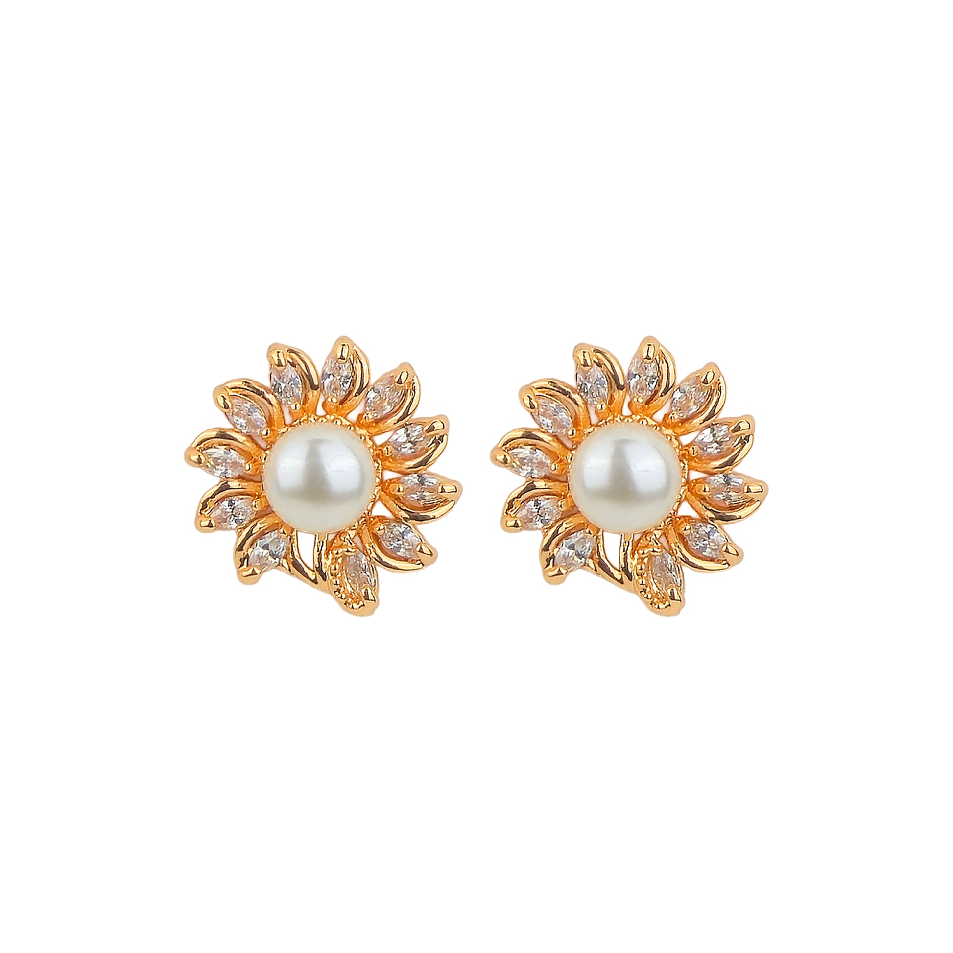 Yellow Chimes rose gold plated earrings - versatile style accessory