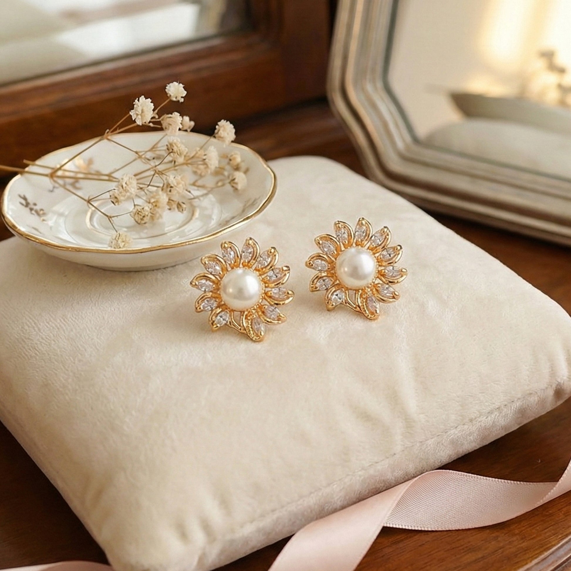 Yellow Chimes sunflower earrings - comfortable wear for all day