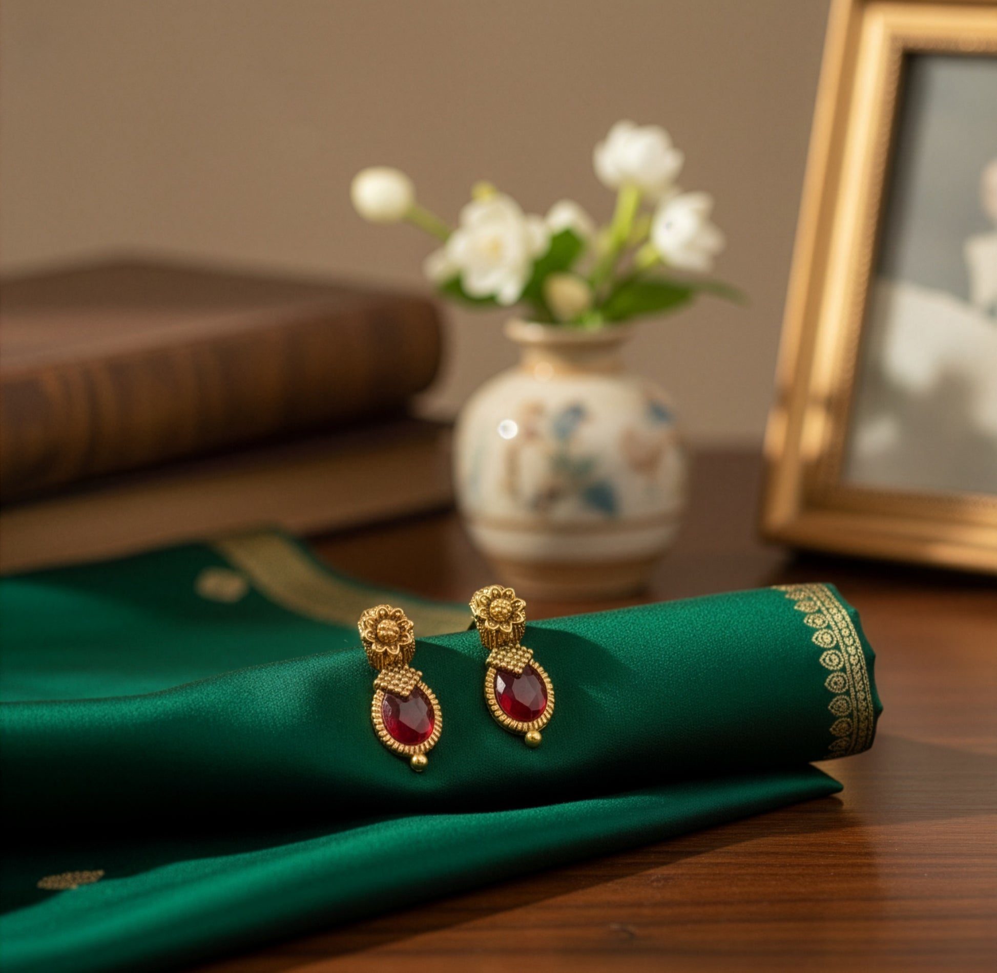 Yellow Chimes enamel gold necklace - cultural events