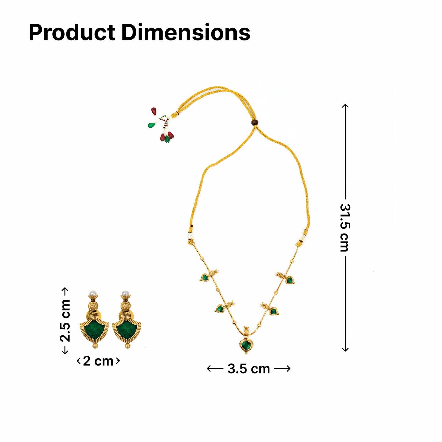 Yellow Chimes gold plated necklace - family functions