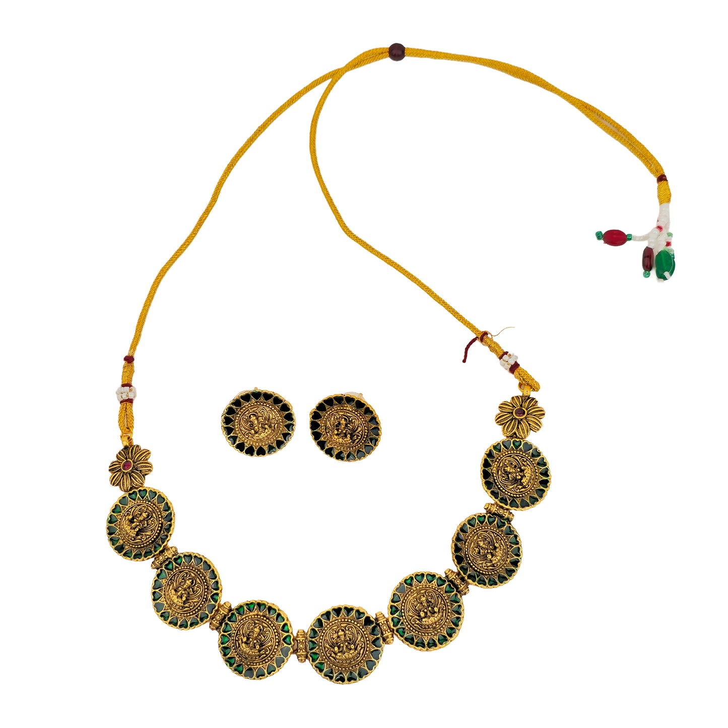 Yellow Chimes Gold Plated Jewellery Set - Gift for Women