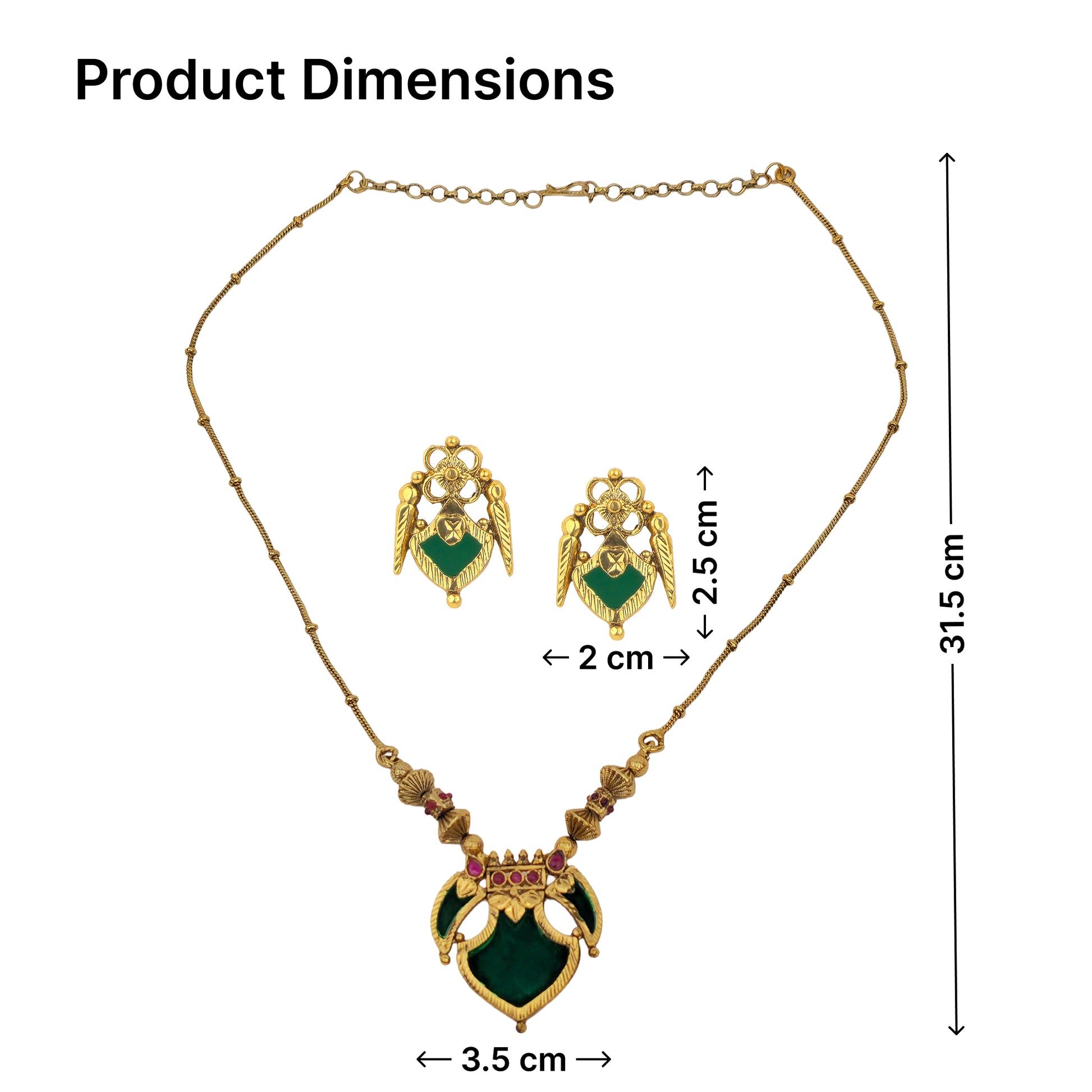 Yellow Chimes temple inspired necklace - wedding jewelry