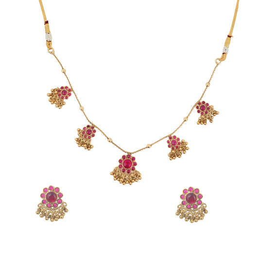 Yellow Chimes Elegant Floral Set - Gift for Women