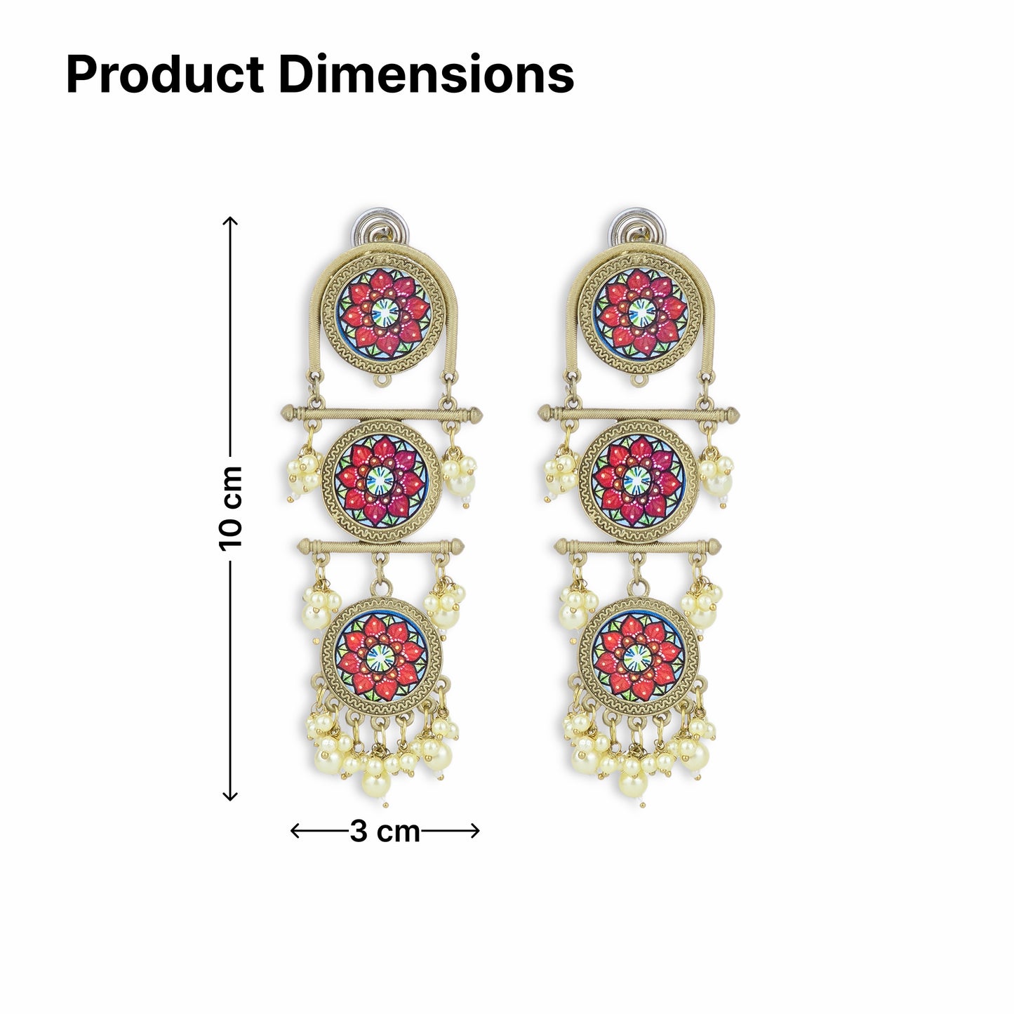 Yellow Chimes gold plated earrings - perfect for celebrations