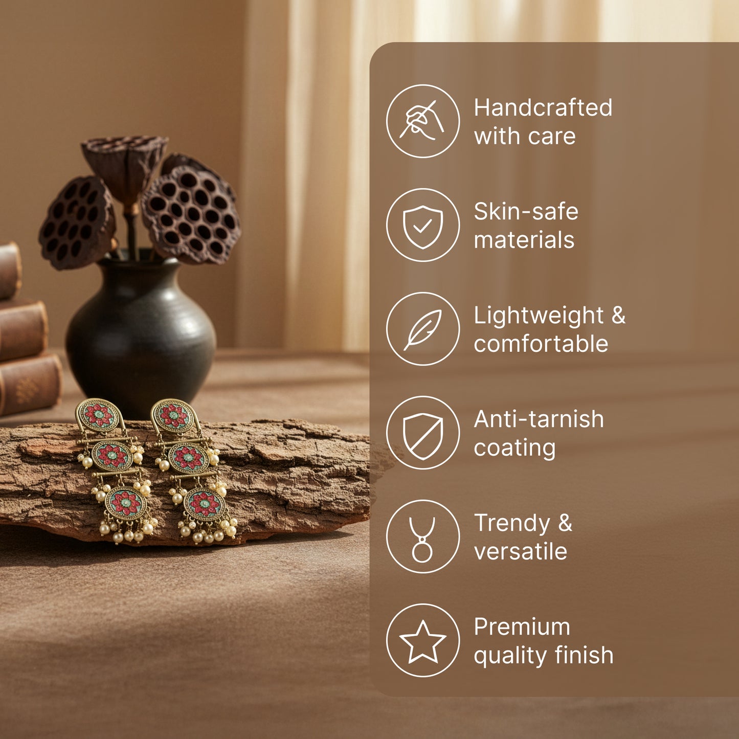 Yellow Chimes drop earrings - elegant accessory for formal wear