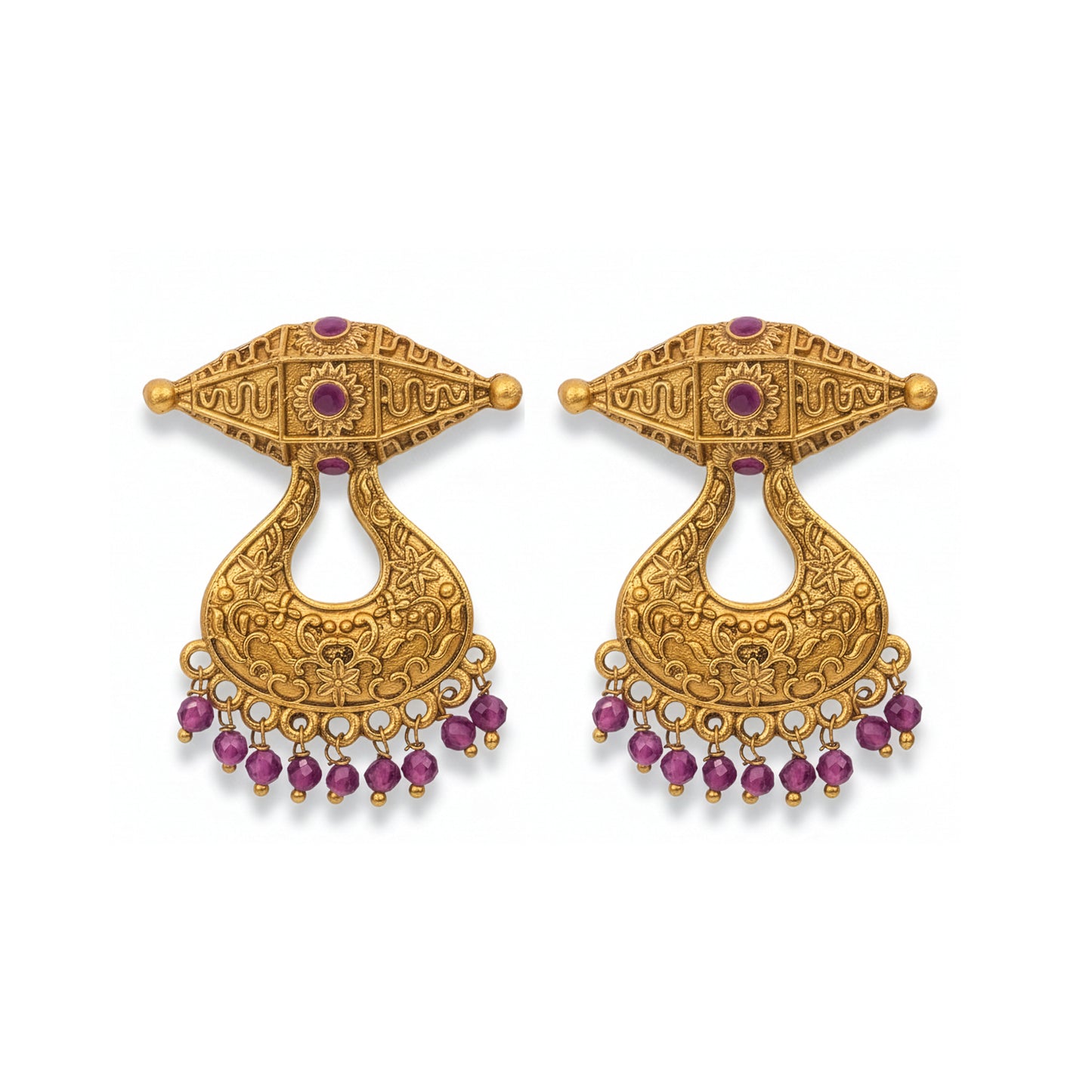 Yellow Chimes elegant earrings set - add flair to any outfit