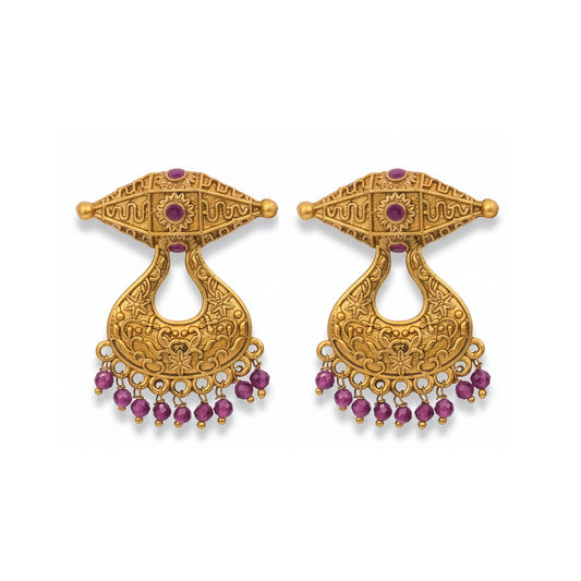 Yellow Chimes elegant earrings set - add flair to any outfit