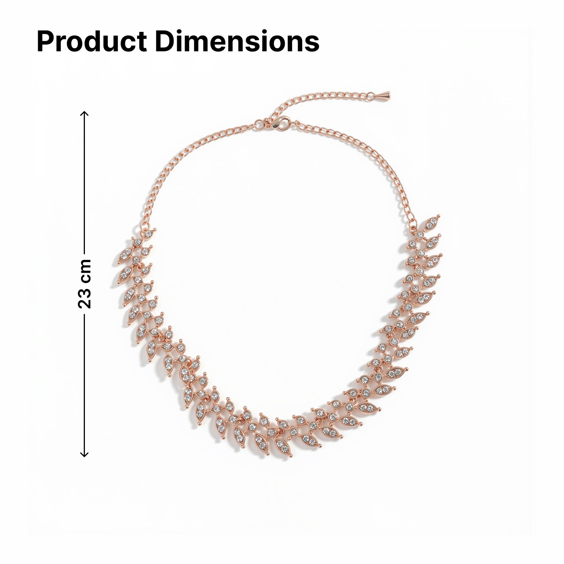 Yellow Chimes rose gold choker - everyday wear