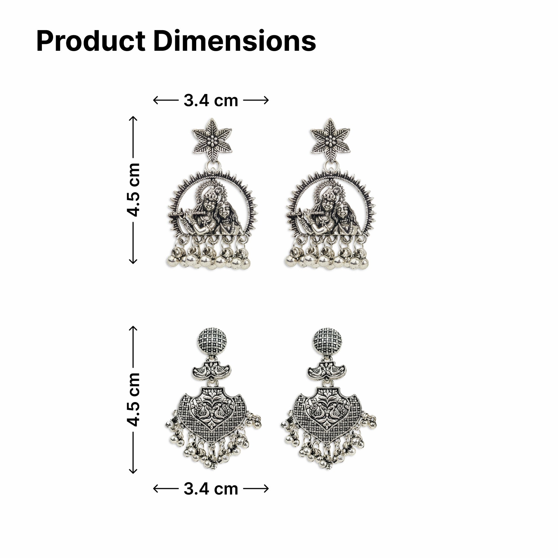 Yellow Chimes Silver Jhumka - Perfect for casual outings