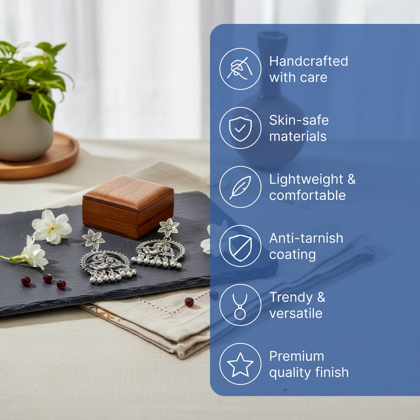 Yellow Chimes Jhumka Earrings - Festive wear accessory