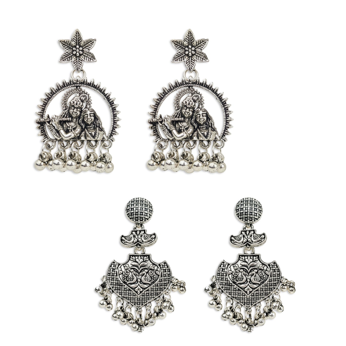 Yellow Chimes Brass Earrings - Comfortable daily wear