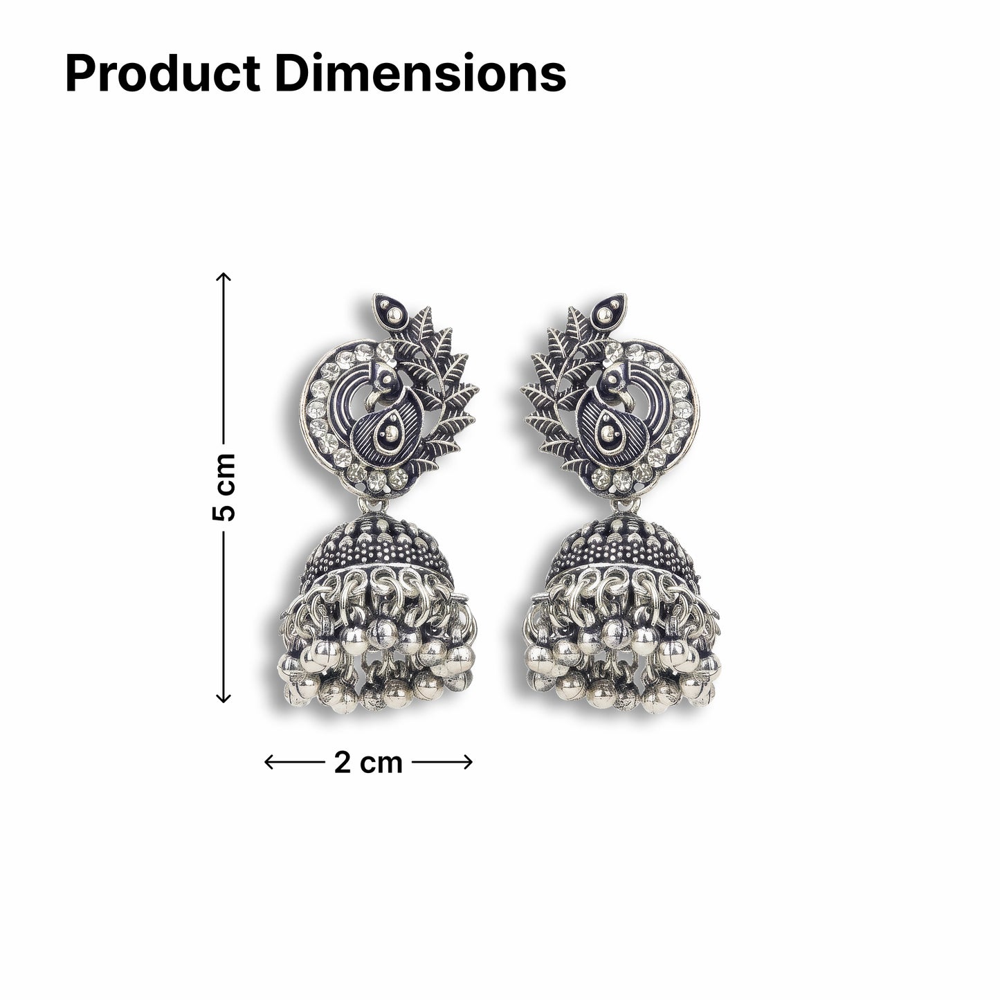 Yellow Chimes trendy jhumki earrings - evening wear