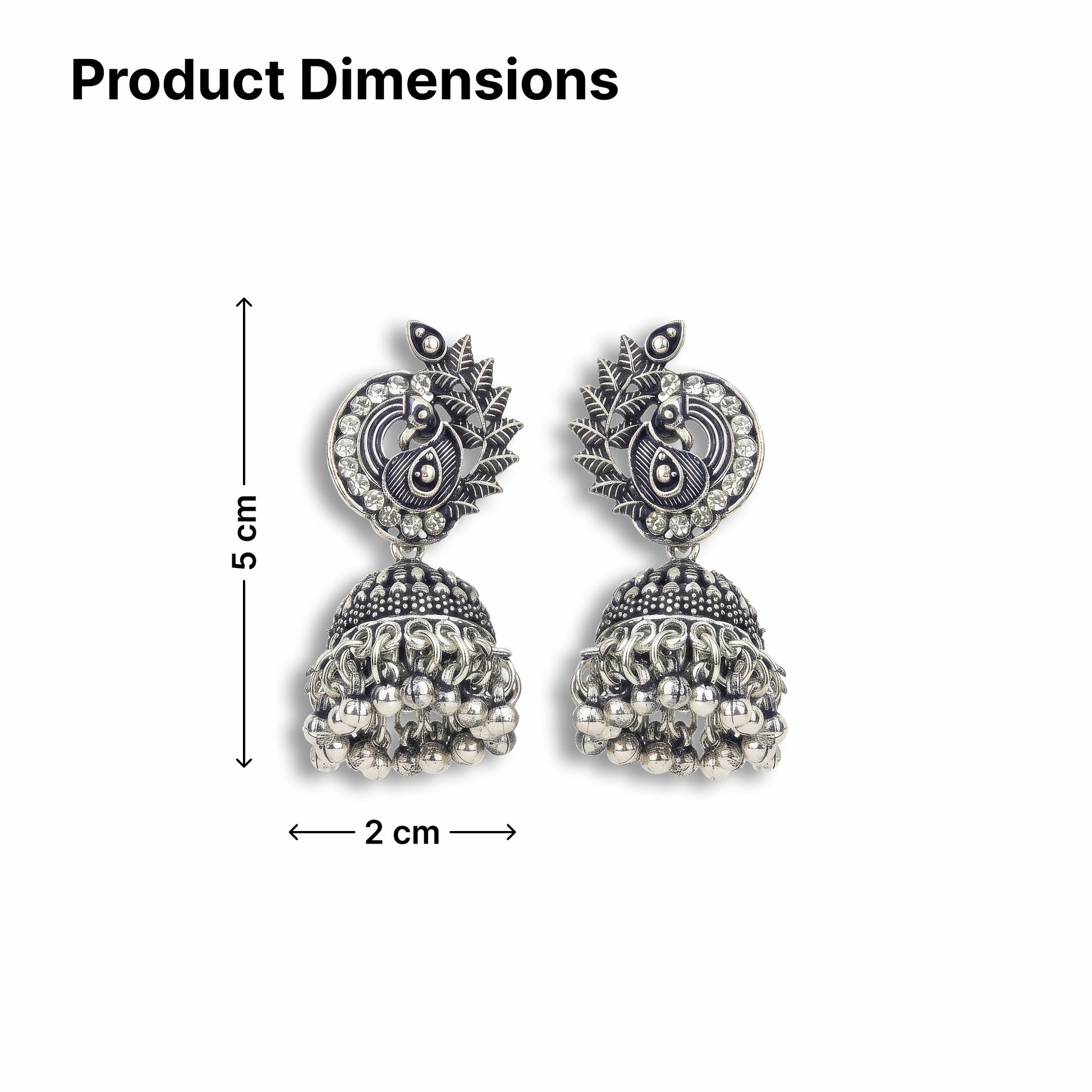 Yellow Chimes trendy jhumki earrings - evening wear
