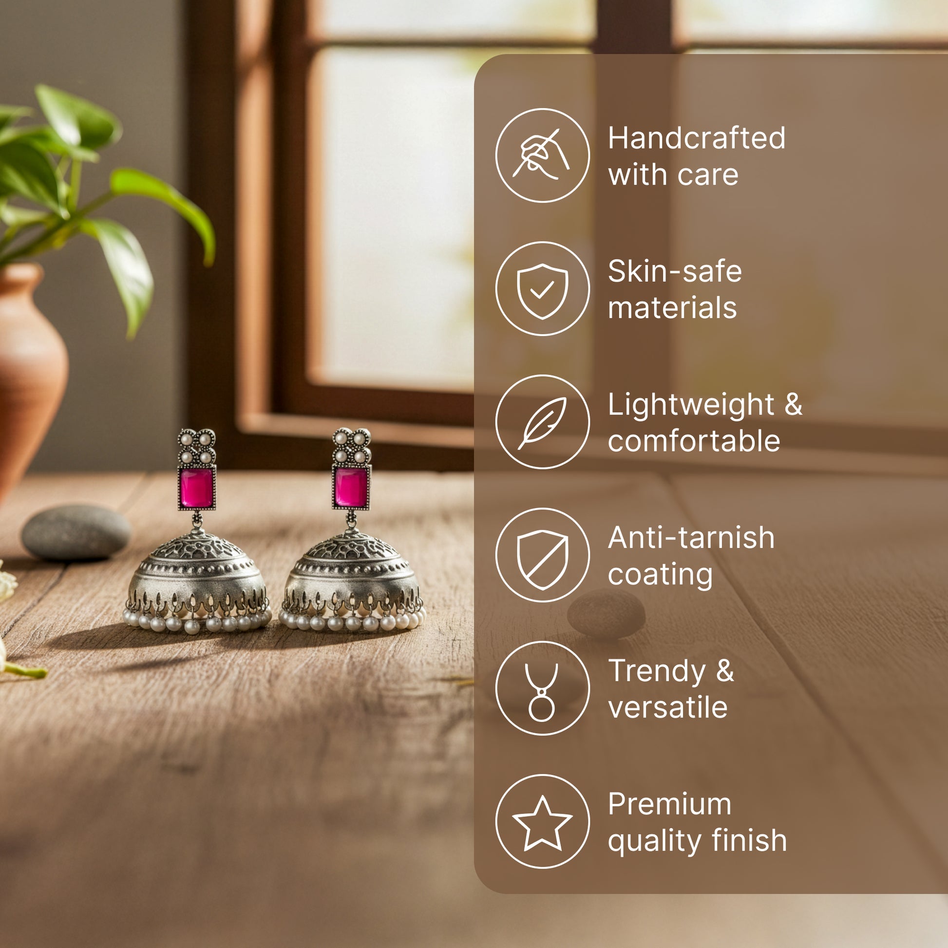 Yellow Chimes jhumka earrings - Traditional festive wear