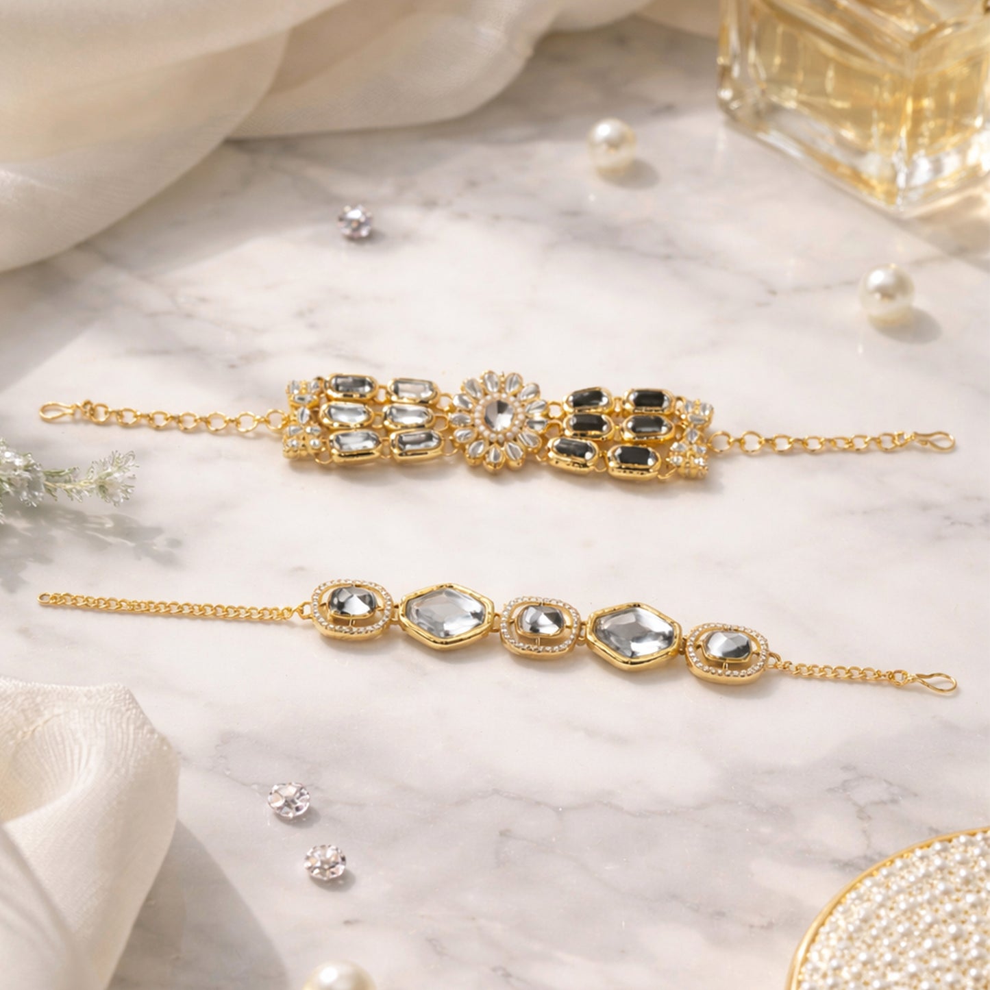 Yellow Chimes adjustable gold bracelet - comfort fit for all