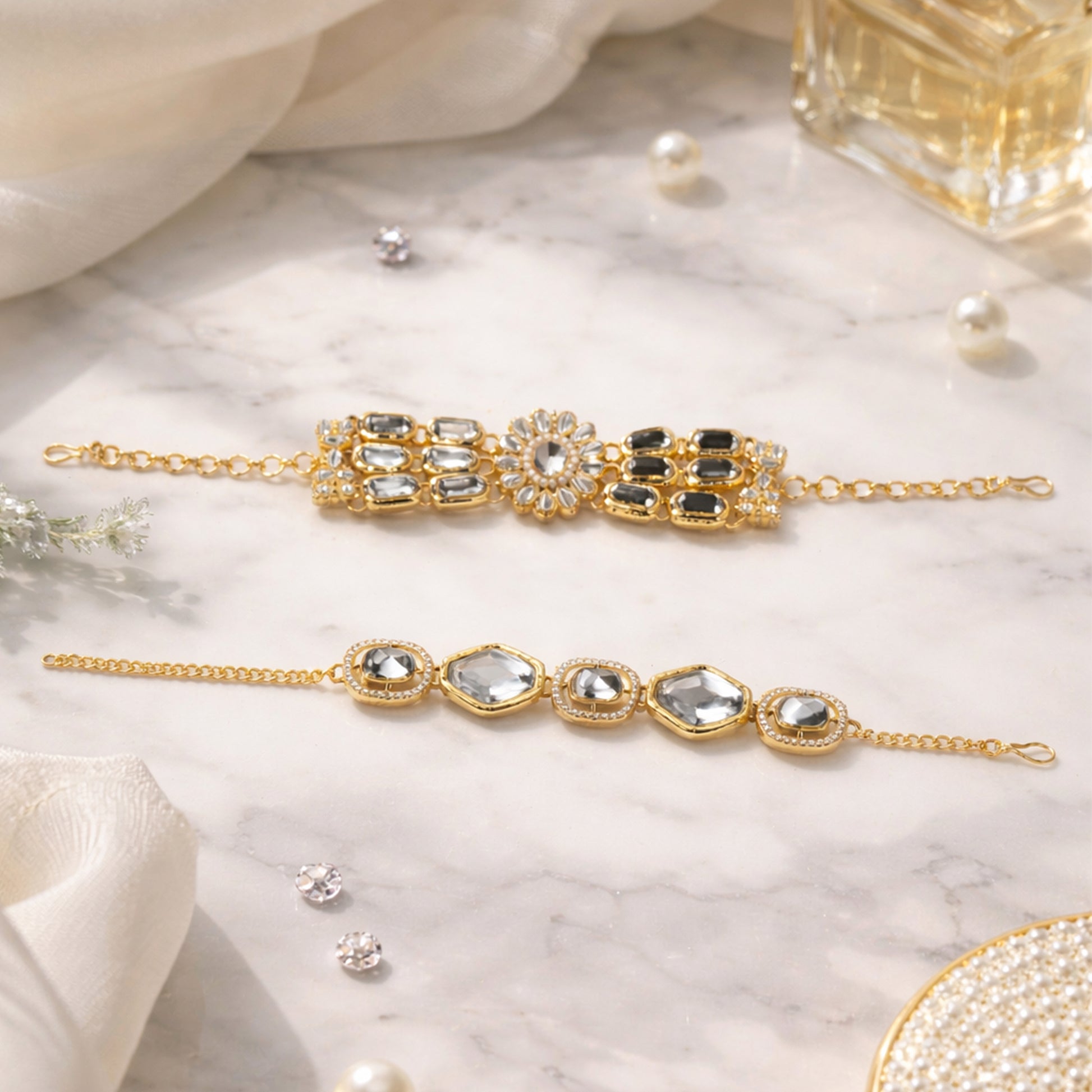 Yellow Chimes adjustable gold bracelet - comfort fit for all