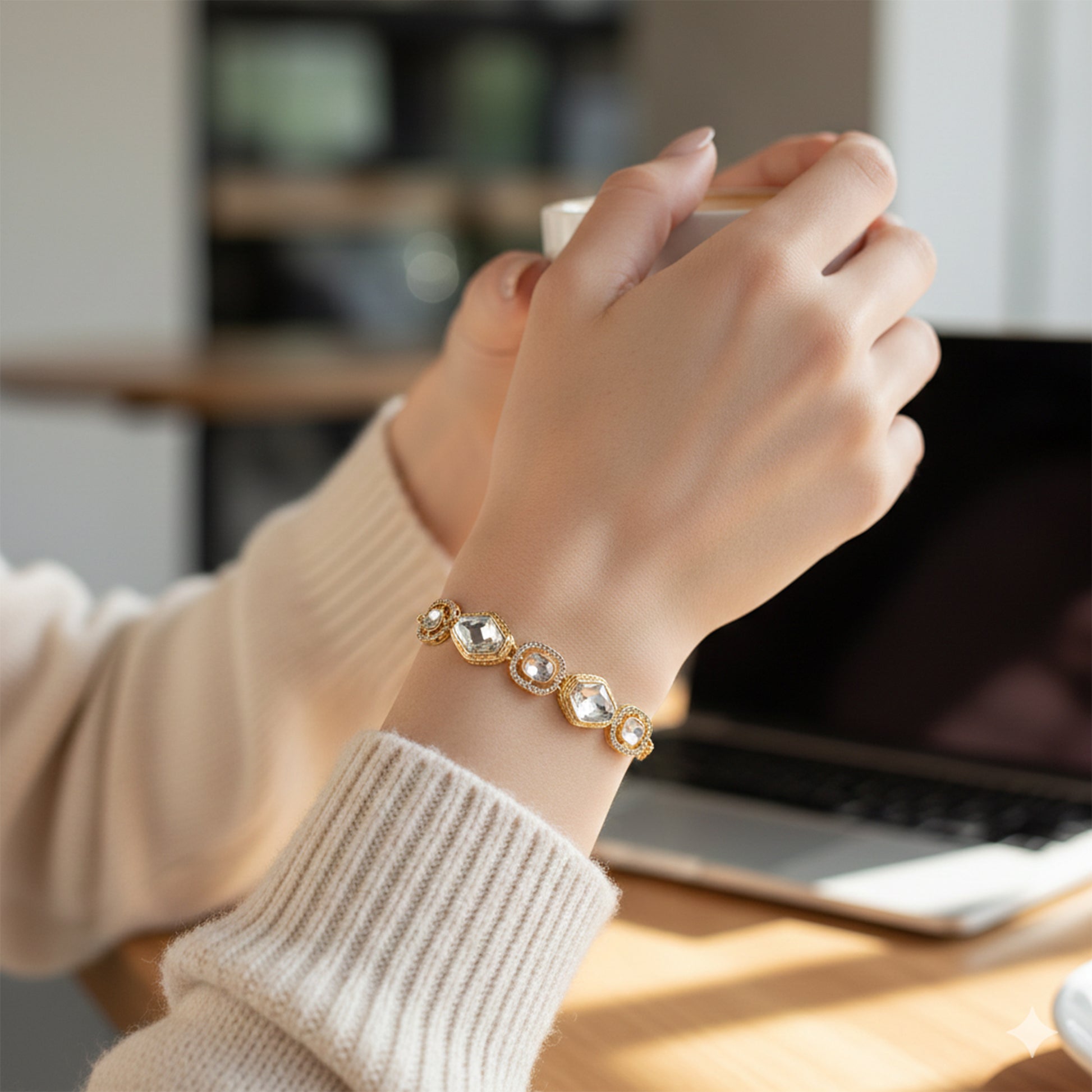 Yellow Chimes fashionable women's bracelet - special occasion