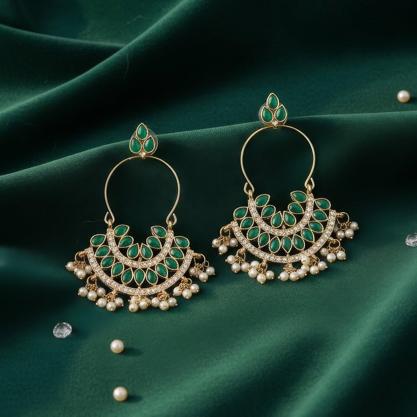 Yellow Chimes Long Earrings - Beautiful party wear