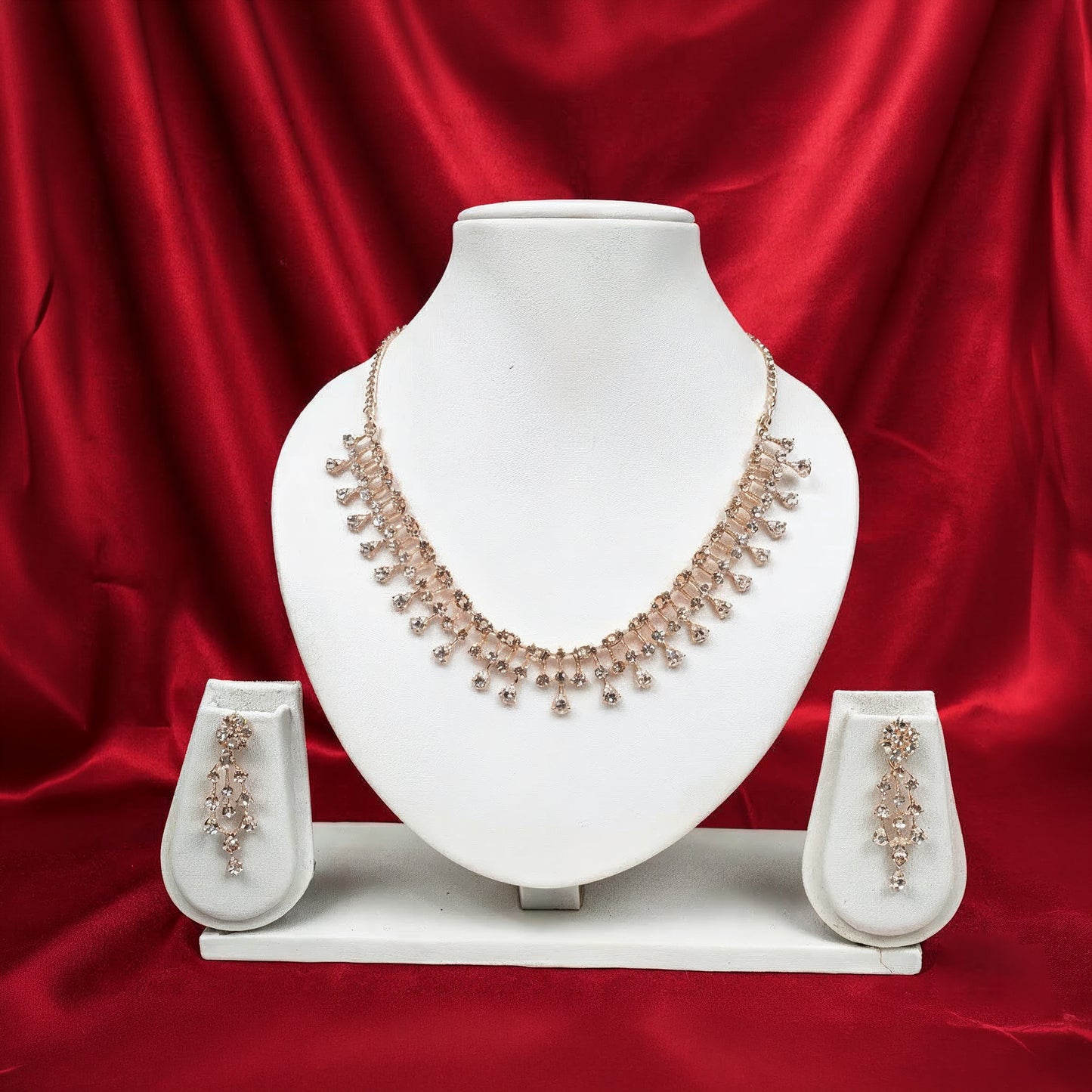 Yellow Chimes white stone necklace - versatile fashion statement