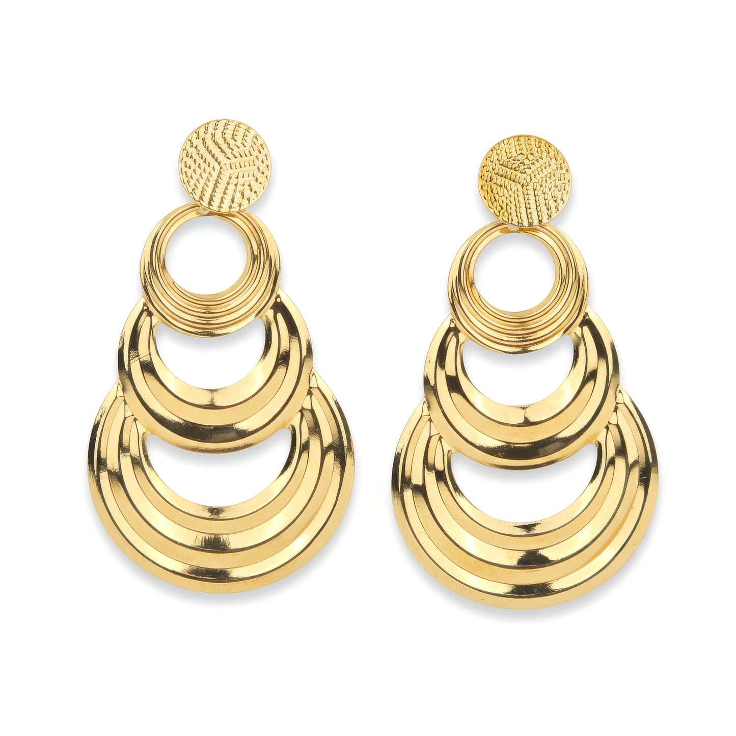 Yellow Chimes long drop earrings - Enhance your outfit