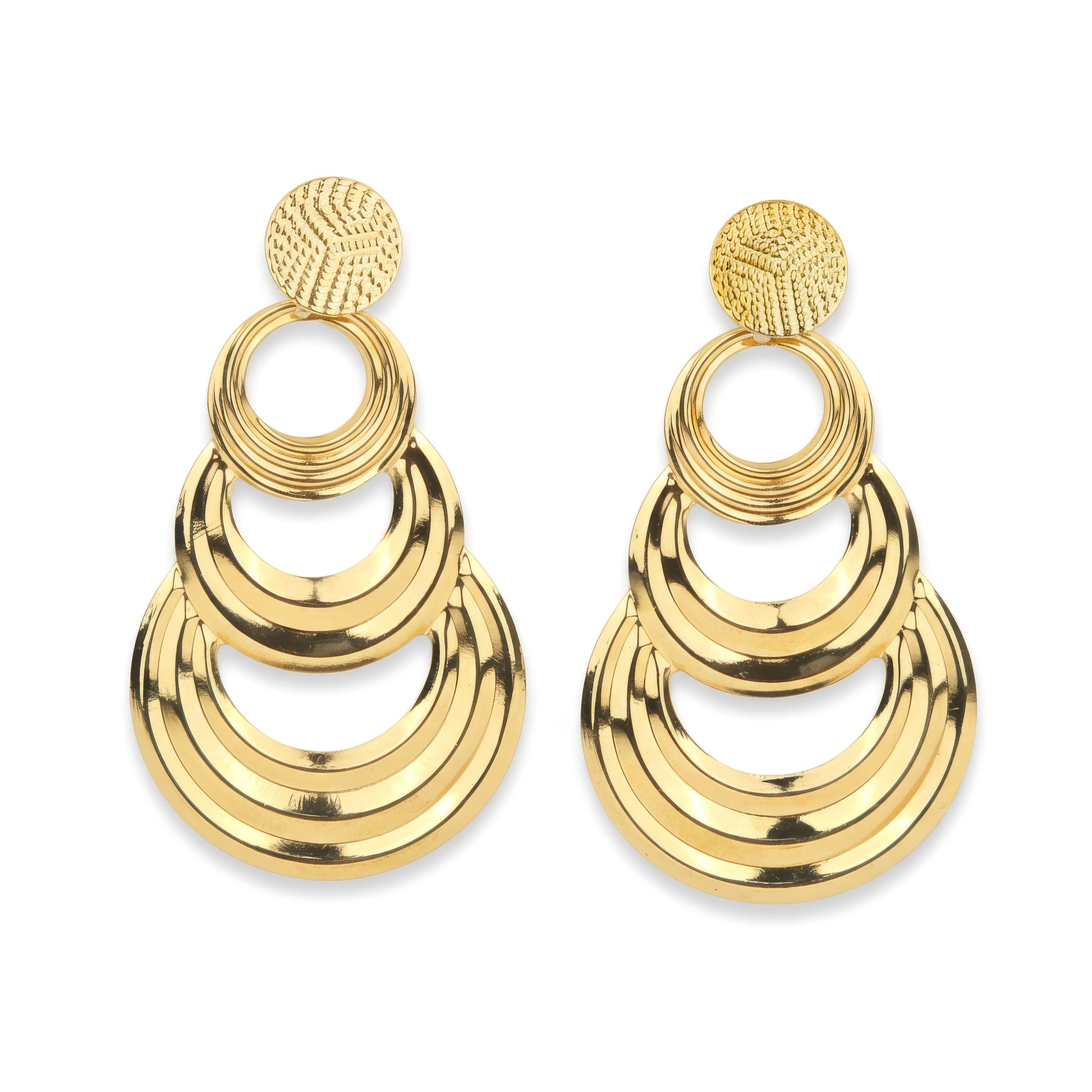 Yellow Chimes long drop earrings - Enhance your outfit