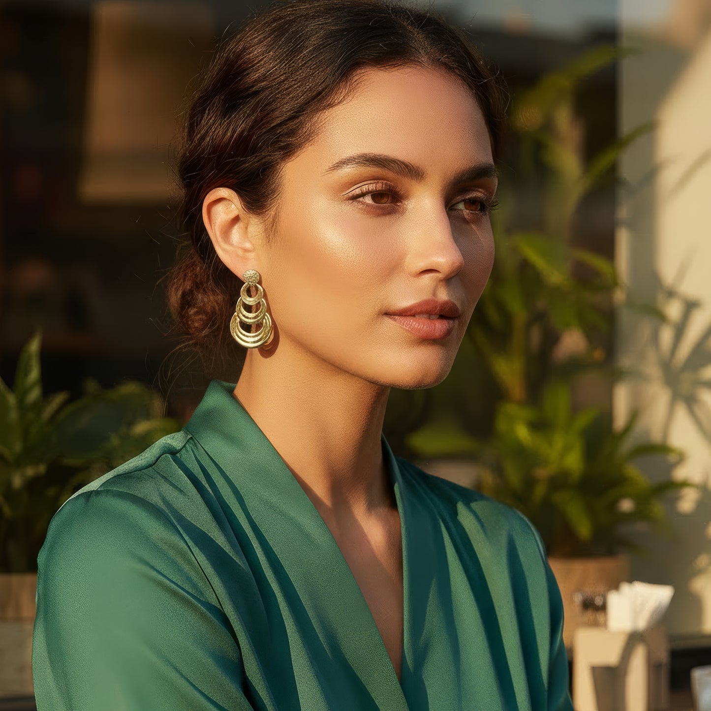 Yellow Chimes floral drop earrings - Casual fashion statement