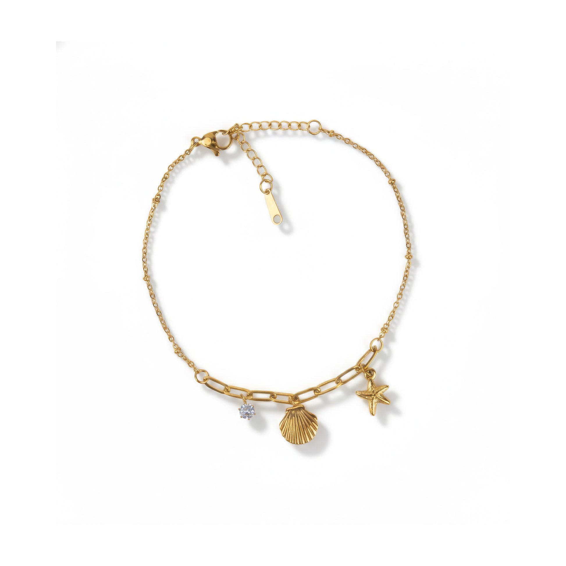 Yellow Chimes coastal charm anklet - Trendy fashion statement