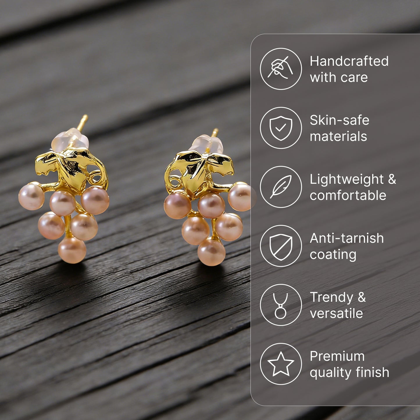 Yellow Chimes cluster earrings - wedding accessory