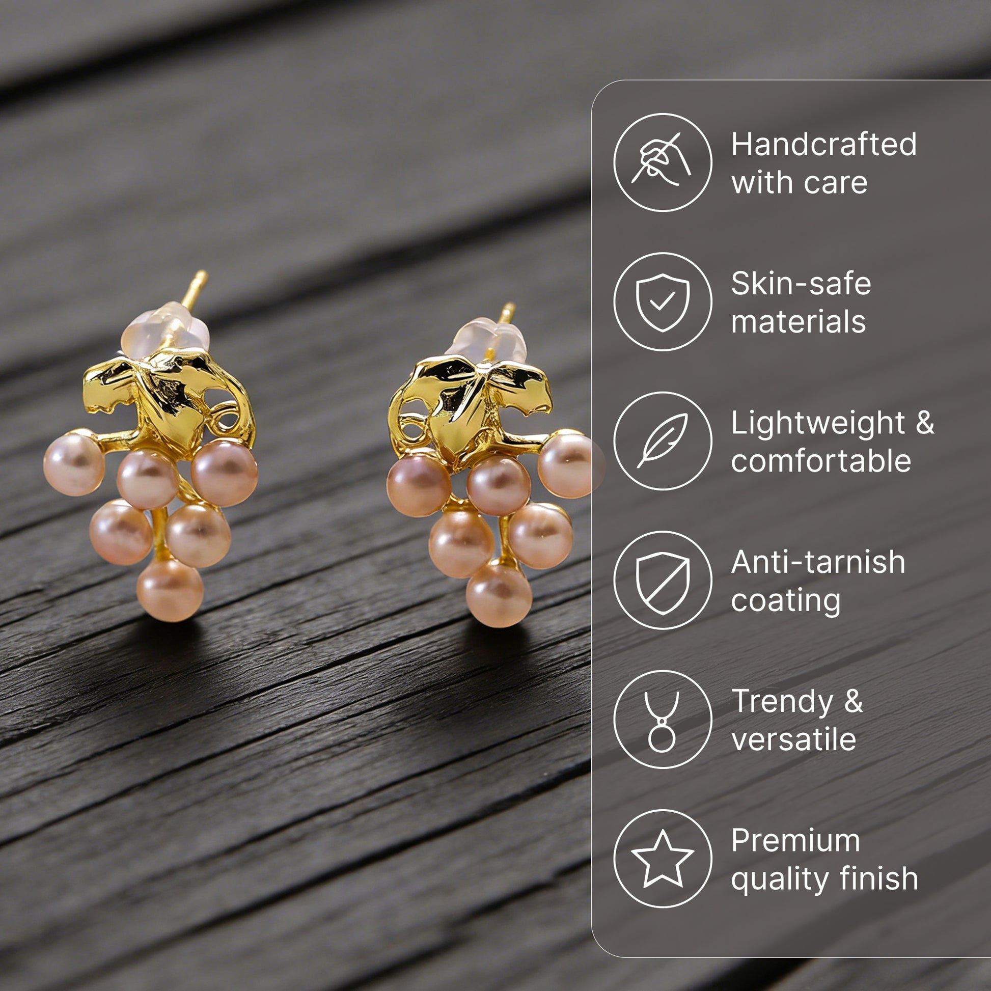 Yellow Chimes cluster earrings - wedding accessory