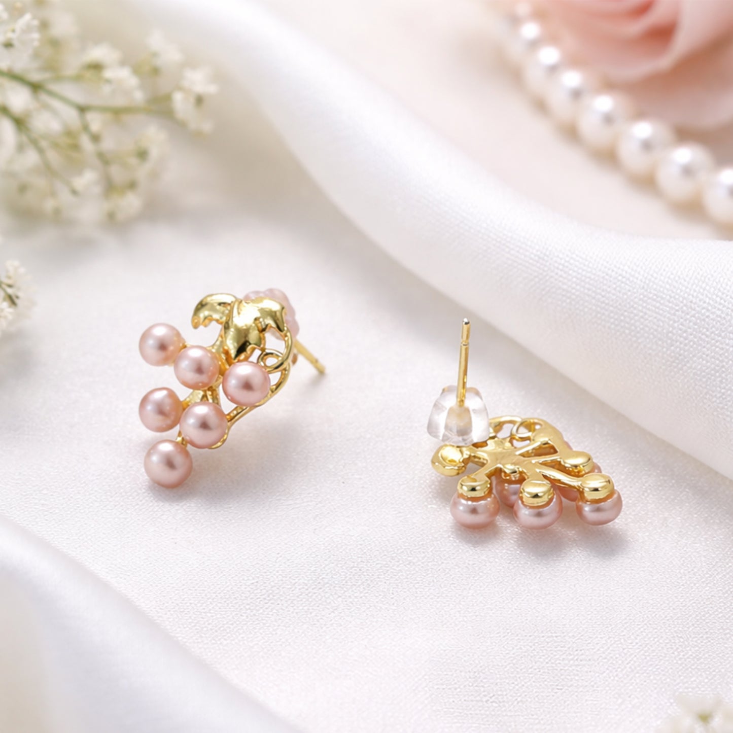Yellow Chimes gold plated earrings - festive jewelry